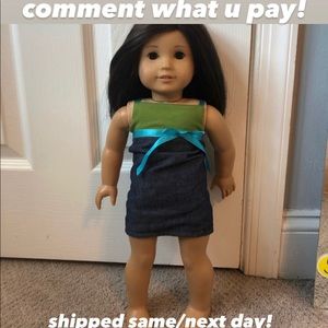 american girl doll (ears pierced) look alike